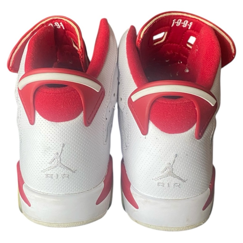 Air Jordan 6 Retro sneakers white, grey and red youth‎ size 6.5 - Picture 2 of 8
